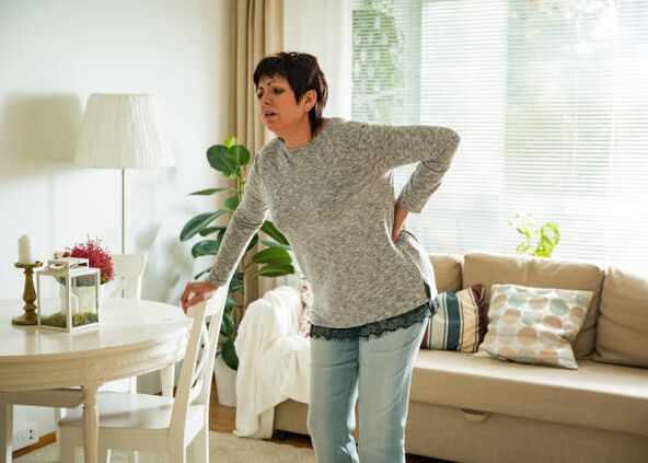 osteocondrose em uma mulher